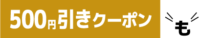 500円引きクーポンも